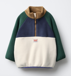 fleece block colour sweatshirt