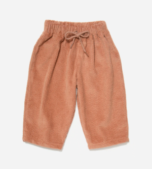 dusty pink kids corduroy trousers