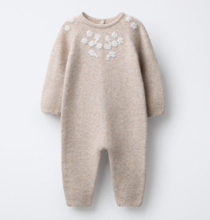 baby embroidered romper
