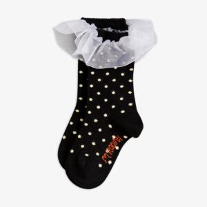 frill polka dot socks