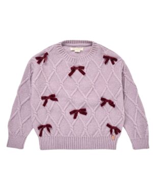 girls bow Christmas Jumper