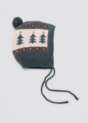 green festive bonnet