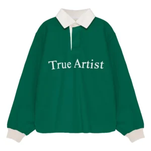green polo shirt