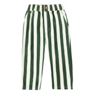 green striped trousers