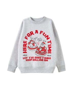 grey kids christmas sweatshirt