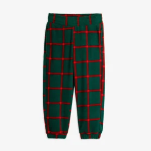 kids plaid fleece trousers