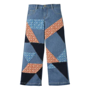 patchwork kids jeans