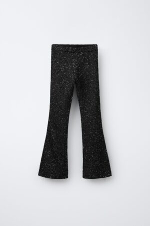 sequin flared trousers