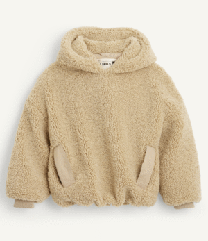 shearling kids hoodie