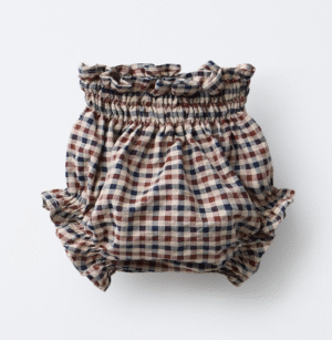 tartan check baby bloomers