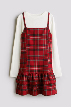 tartan older girls dress