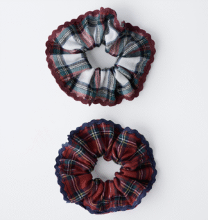 tartan scrunchies