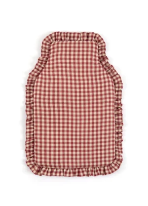 gingham hot water bottle