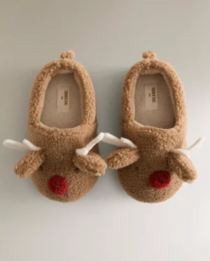 childrens reindeer slippers
