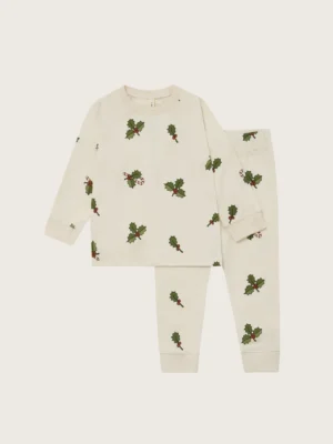 holly kids christmas pyjamas