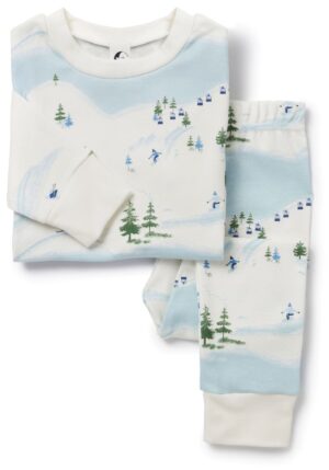 kids ski scene pyjamas