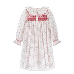 girls smocked nightgown
