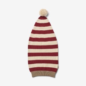 striped knit christmas hat