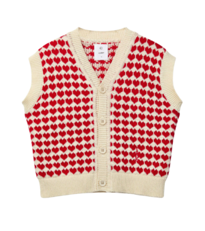 heart knit vest
