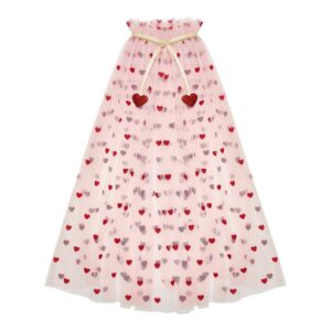 heart print cape