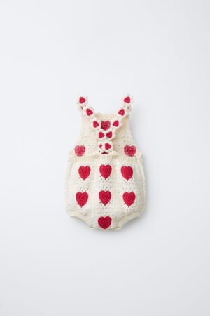 heart crochet romper