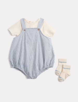 baby gingham romper