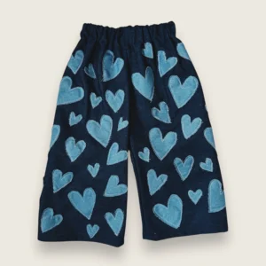 heart denim pants