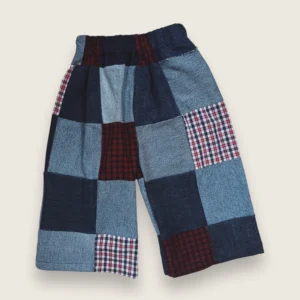 kids denim patchwork pants