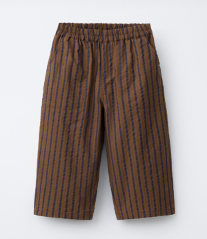 brown striped trousers