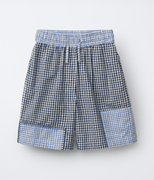 check kids shorts