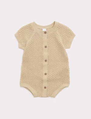 cotton knit romper