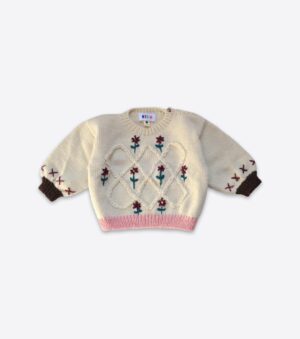 embroidered knit