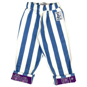 kids striped turned-up pants