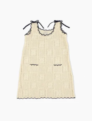 natural lace summer dress