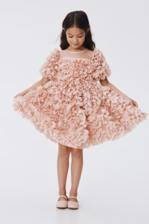 pink flower dress