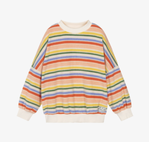 rainbow striped jumper