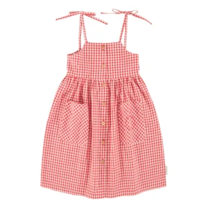 girls red gingham dress