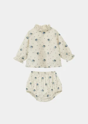 baby blouse and bloomers