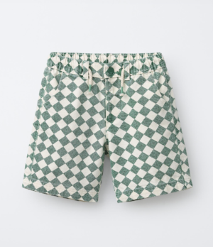 checkerboard bermuda shorts