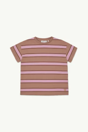 brown striped tee