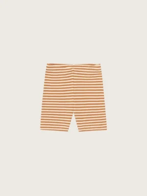 rust striped cycle shorts kids