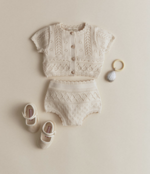 cream baby set