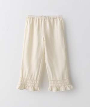 cream girls culottes