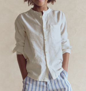 cream grandad shirt