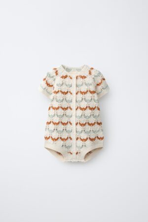 crochet knit romper