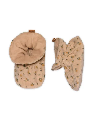 floral baby slippers