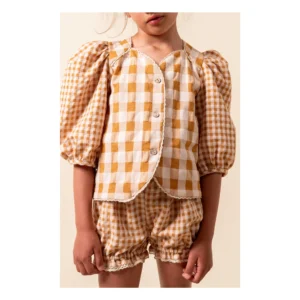 gingham blouse