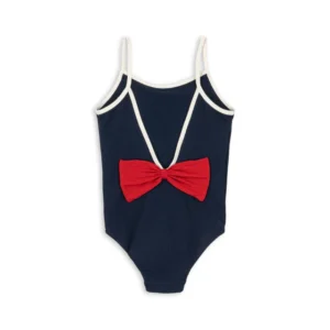 navy bow swimsuit
