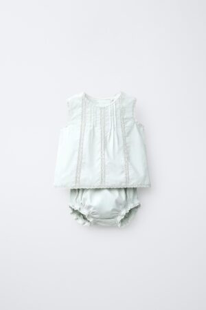 newborn embroidered set