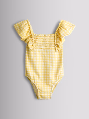 yellow gingham swimsuit